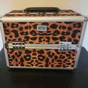 Leopard Print Train Case